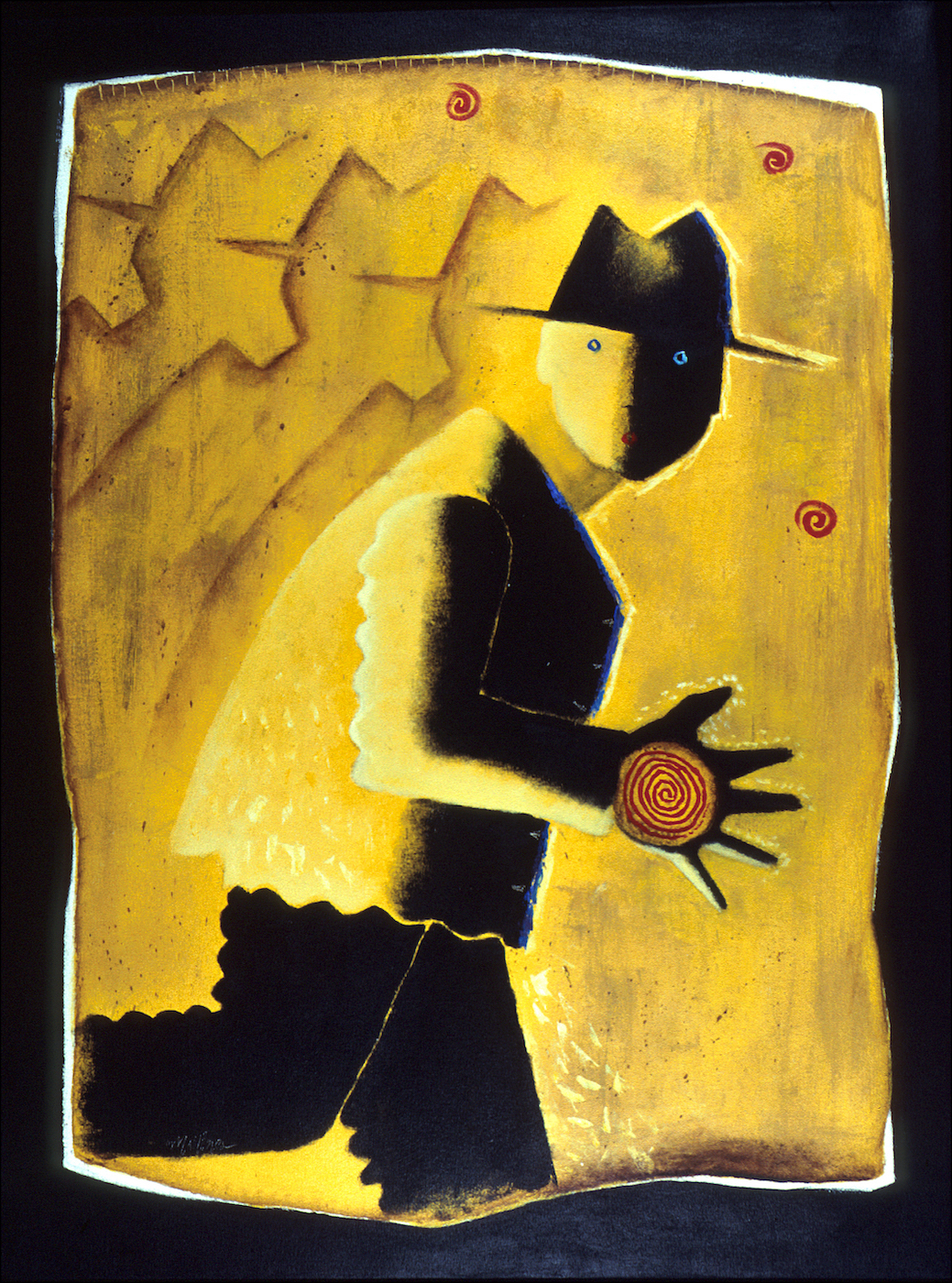 Rusher: acrylic on canvas 40