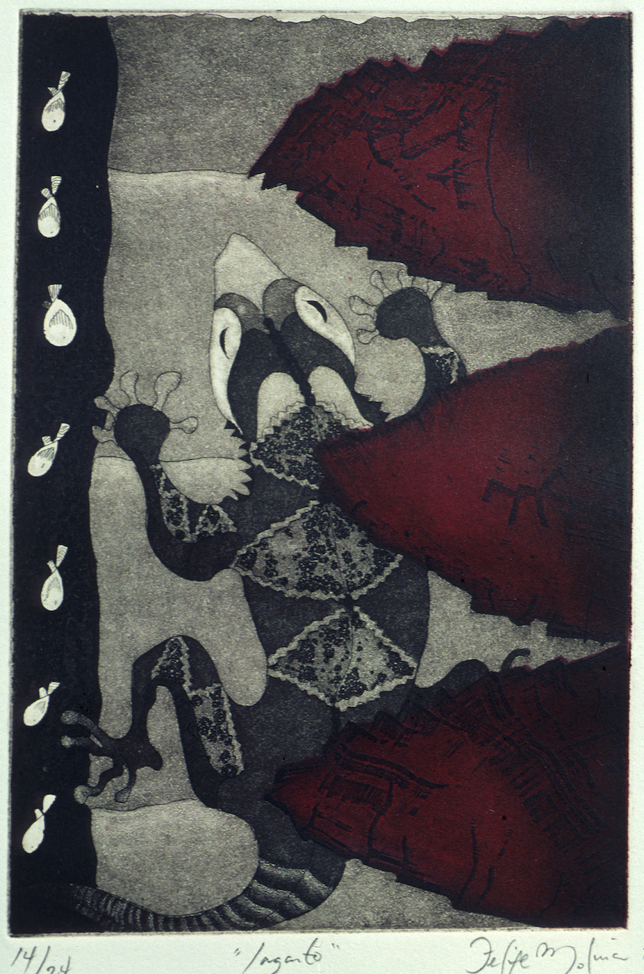 Lagarto: Etching aquatint on paper: 5