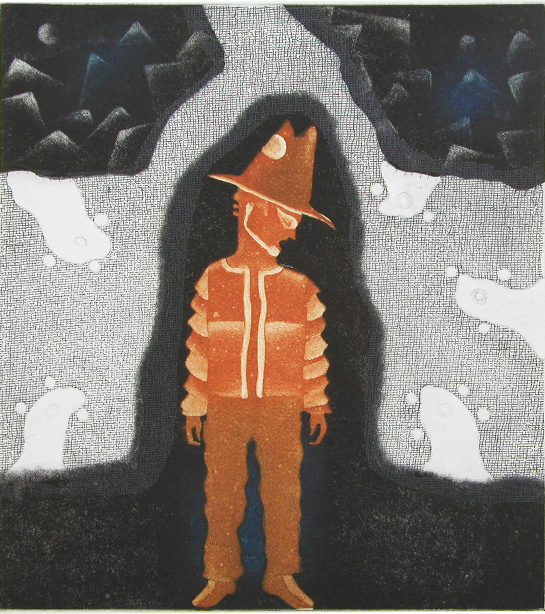 Ataque por espiritus: Aquatint etching 10