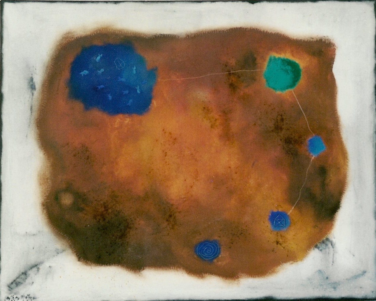 Palette map: Oil on canvas 40