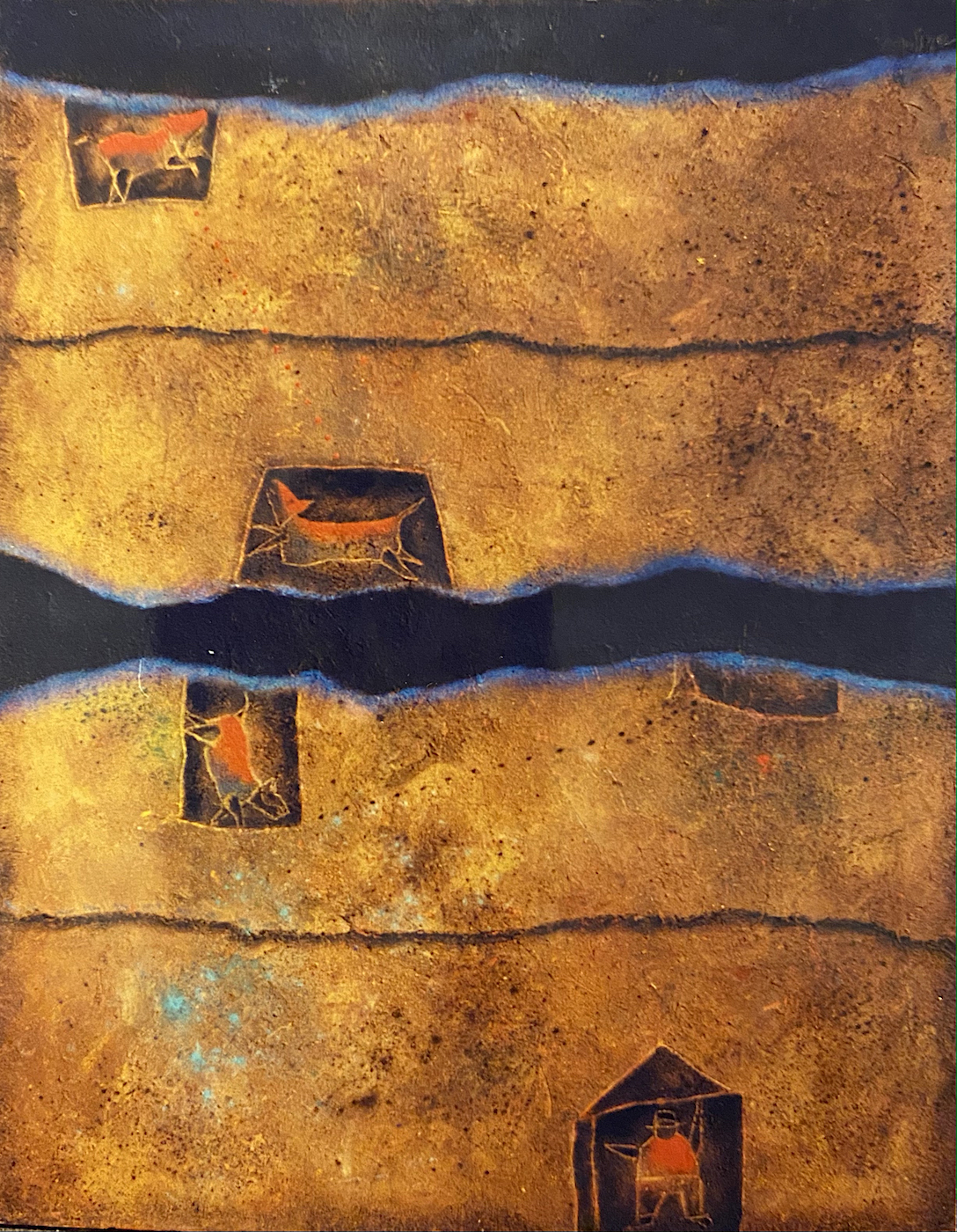 The Zoo: Oil on canvas 22
