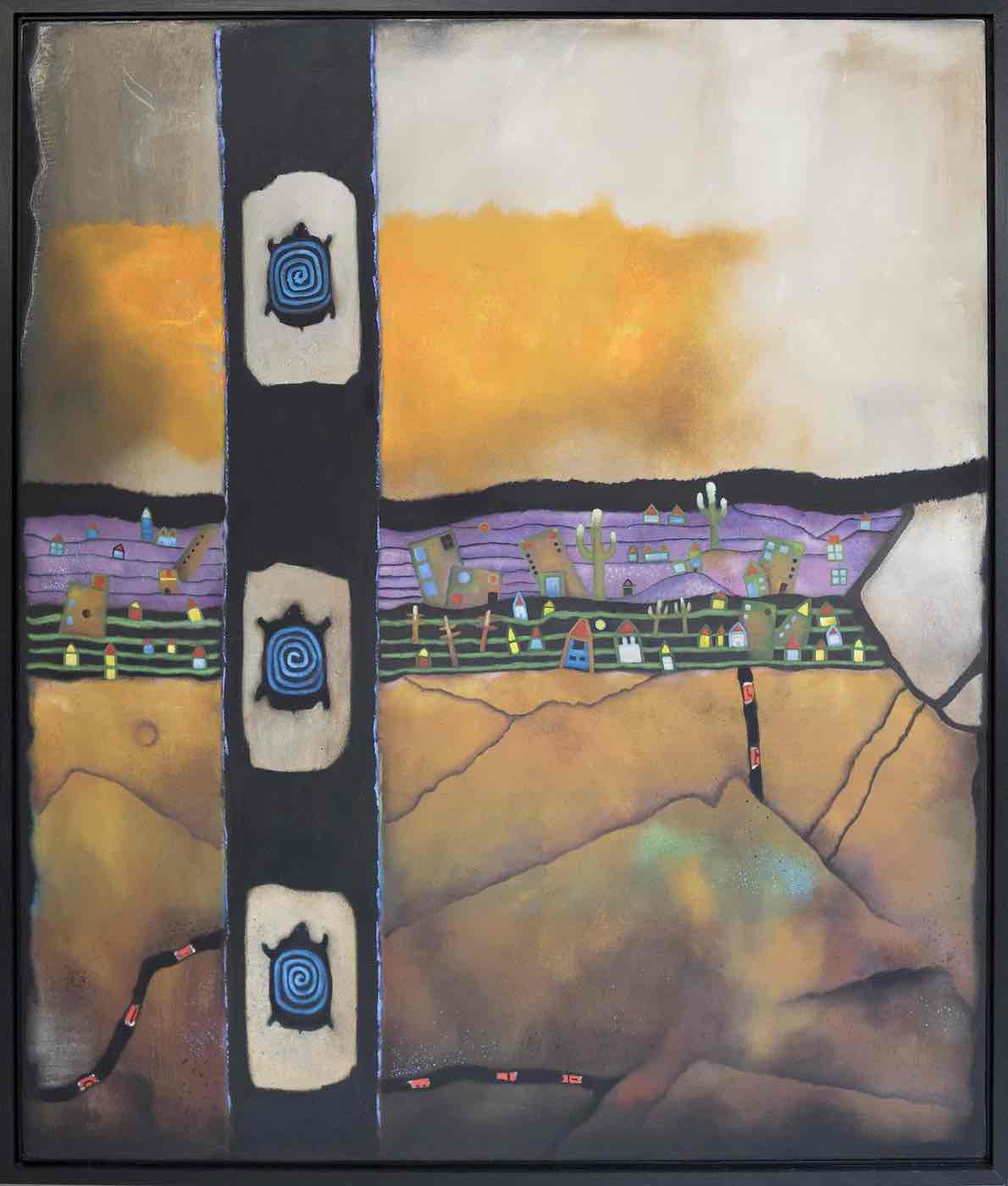 The Vineyard: Oil on canvas 49: x 57