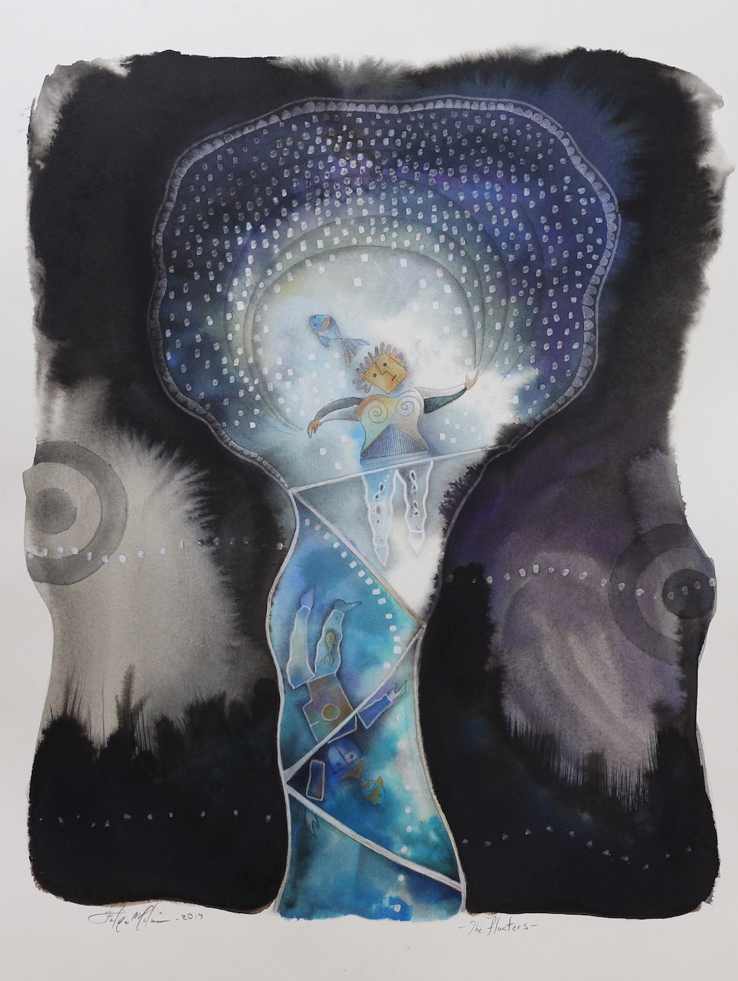 The floaters: Watercolor on paper 22