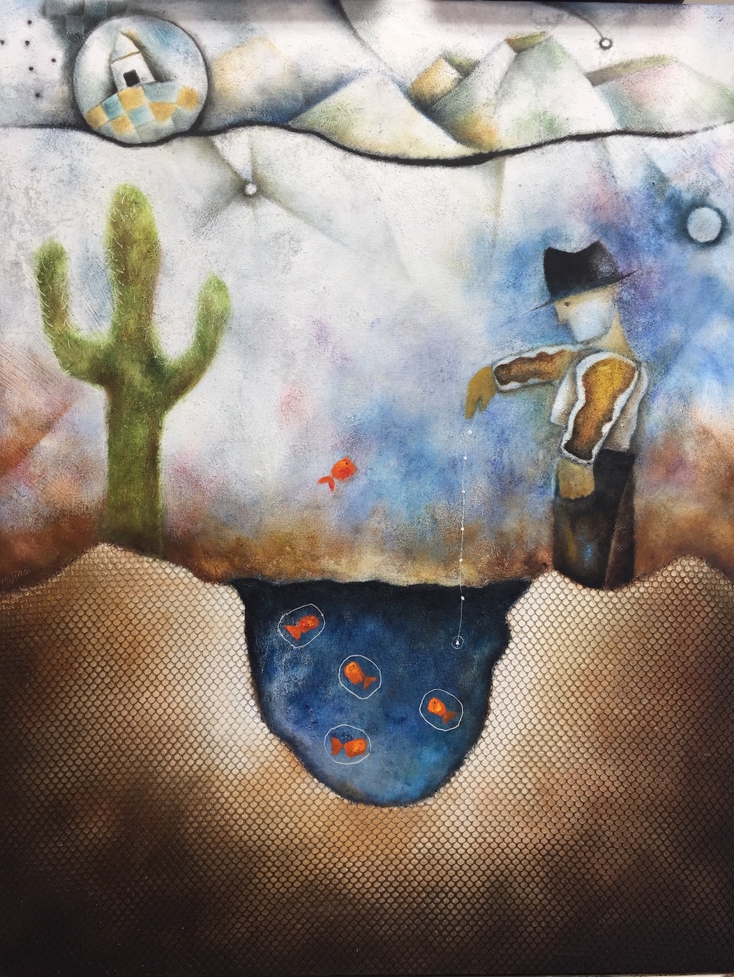 In the deepest recesses: Oil on canvas 30