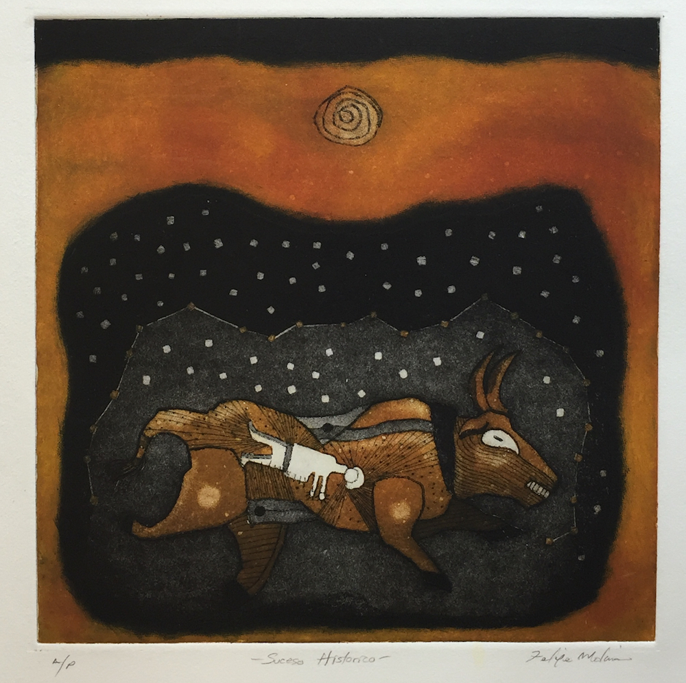 Suceso historico: Aquatint etching 6