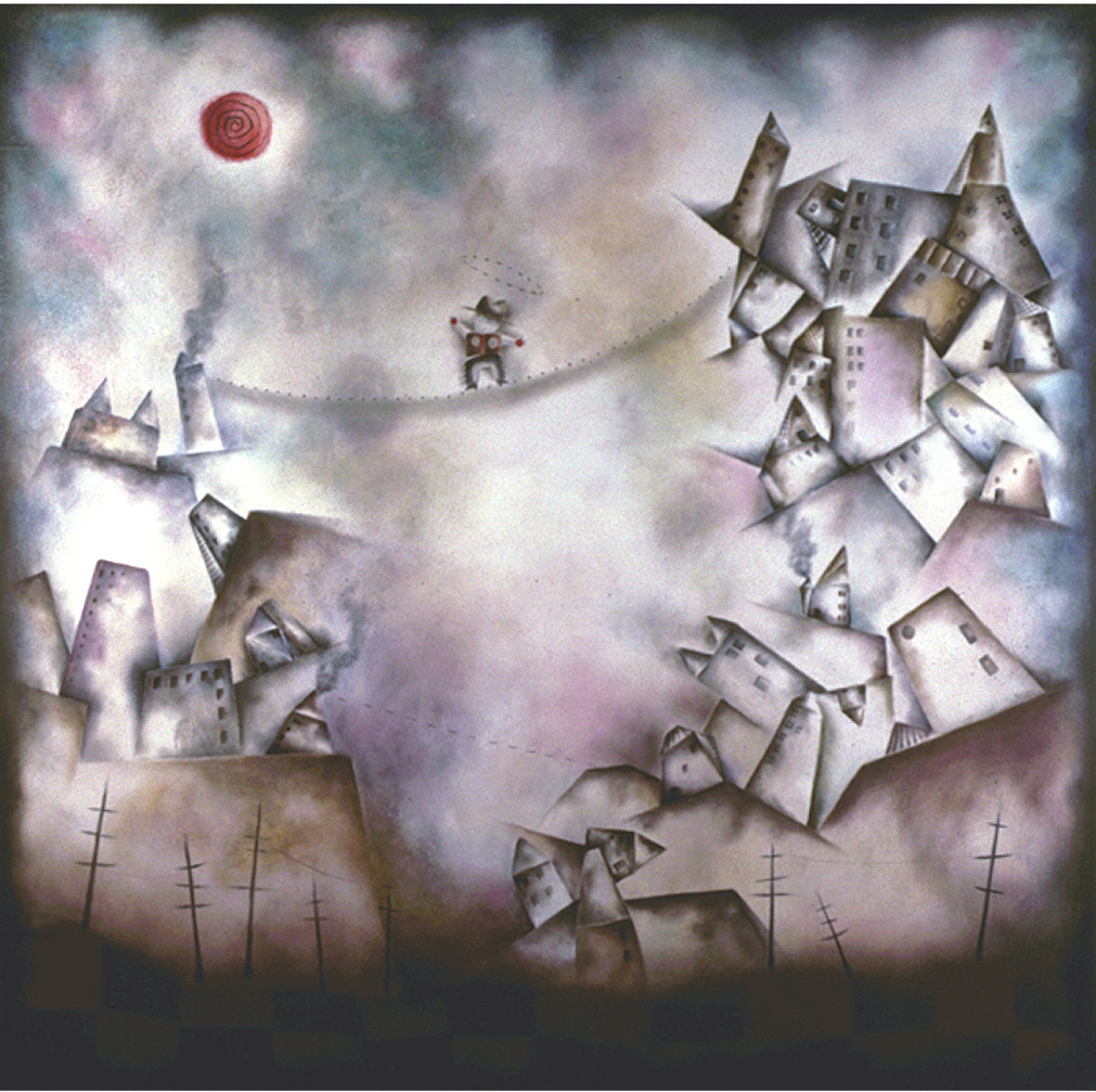 Man out of balance: Oil on canvas 72