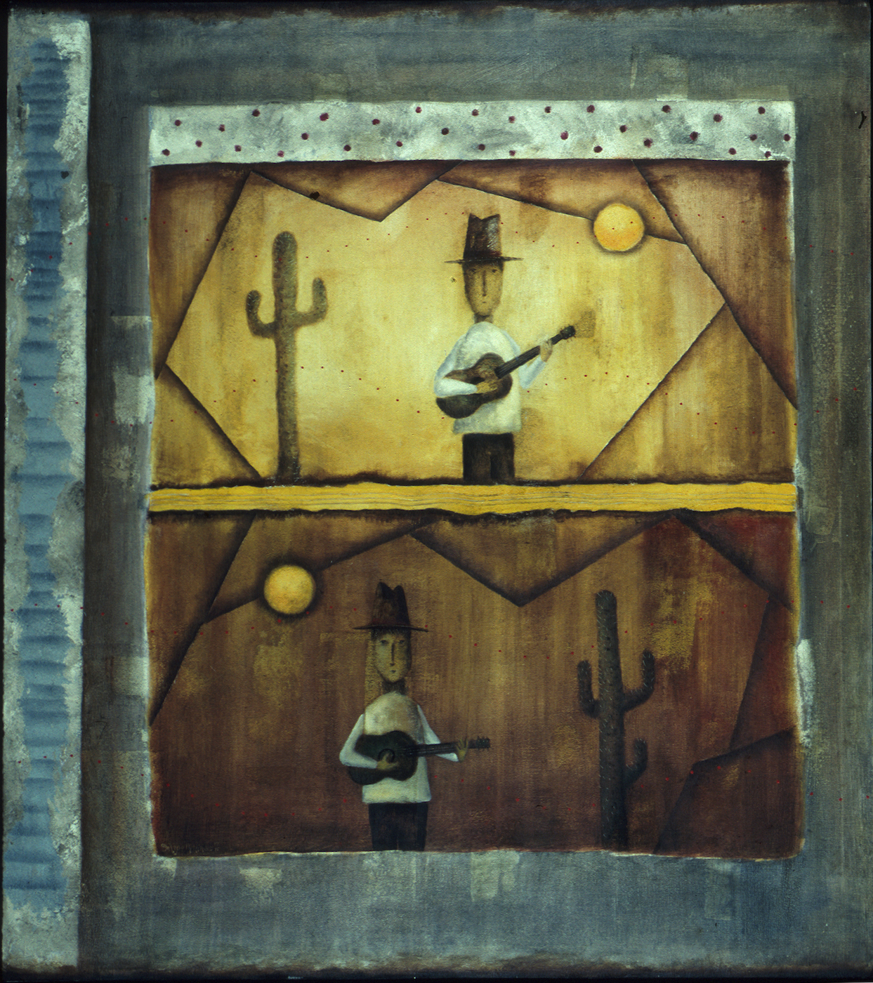 La Vispera: Oil and sand on canvas 50
