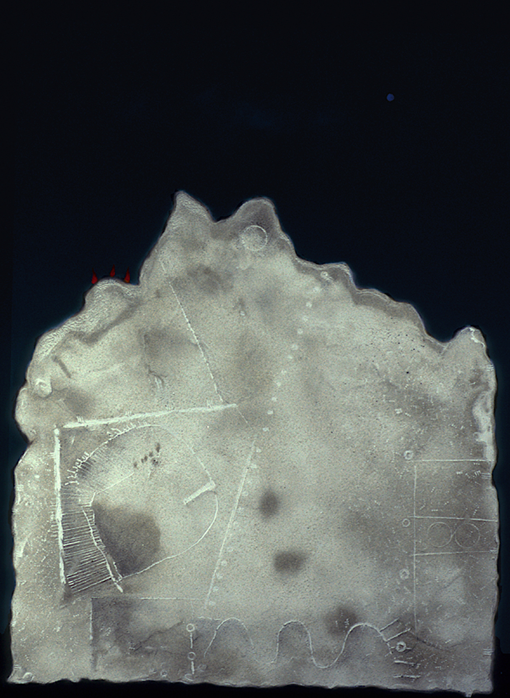 Boy and Star: Oil and Acrylic on canvas 72
