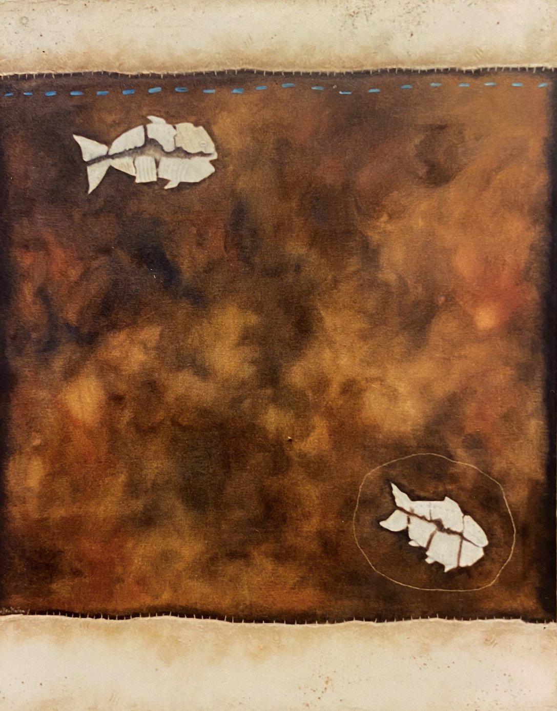 Fossilonica: oil on canvas 48