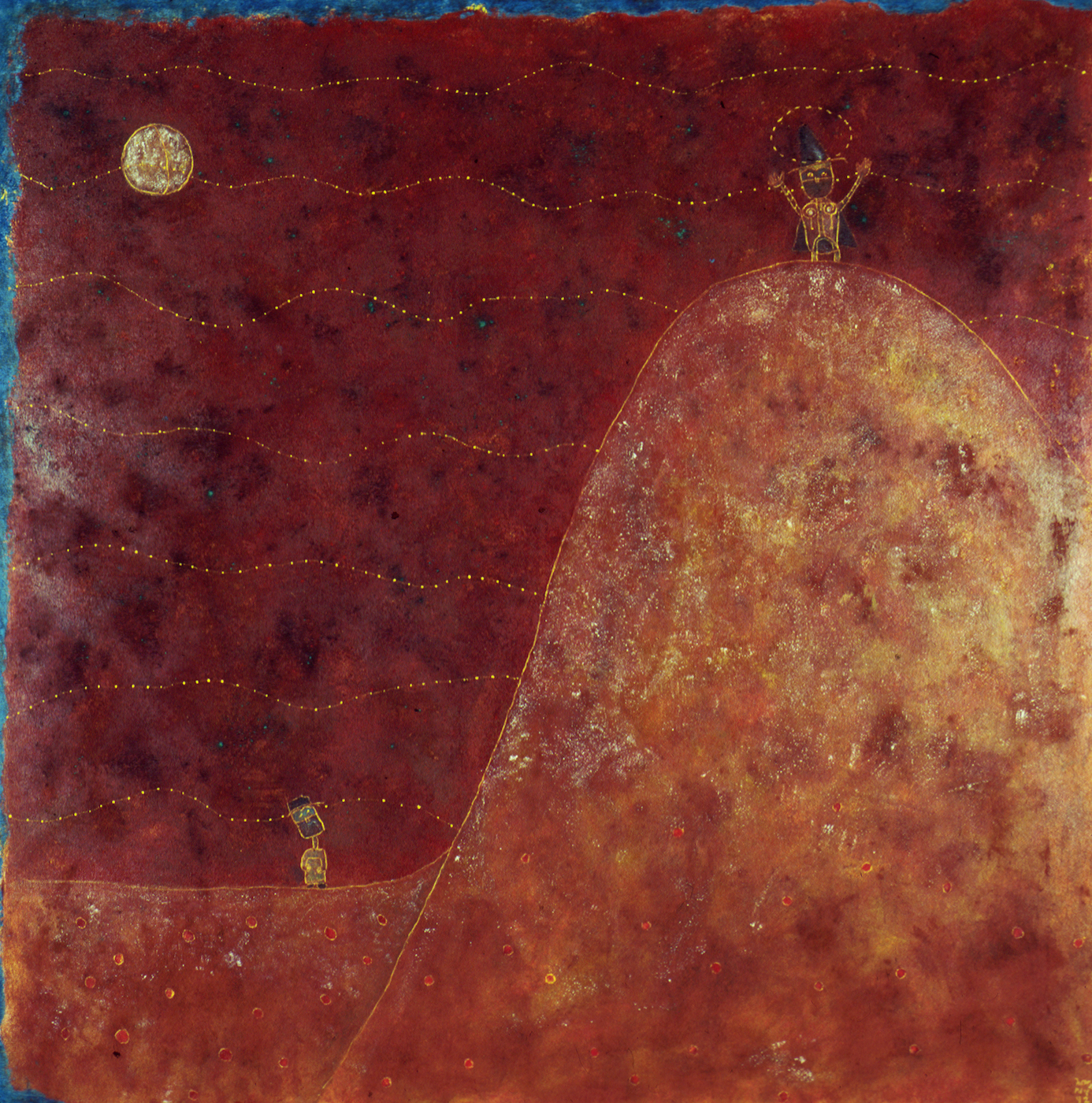 Fool on the hill: Oil on canvas 48