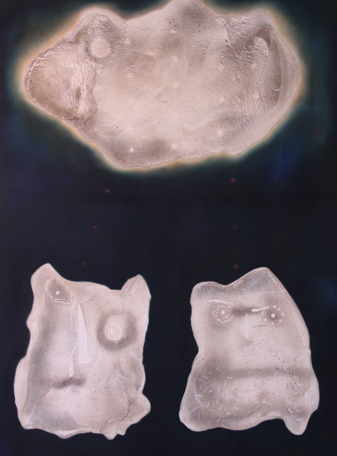 Gemelos: Oil and mixed media on canvas 178 cm x 137 cm, 70