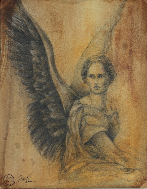 Veritas: charcoal on paper 7.5